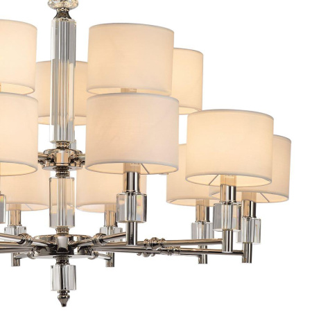 Люстры подвесные — Подвесная люстра Lumien Hall Малье LH1053/15H-NK-WT купить в 