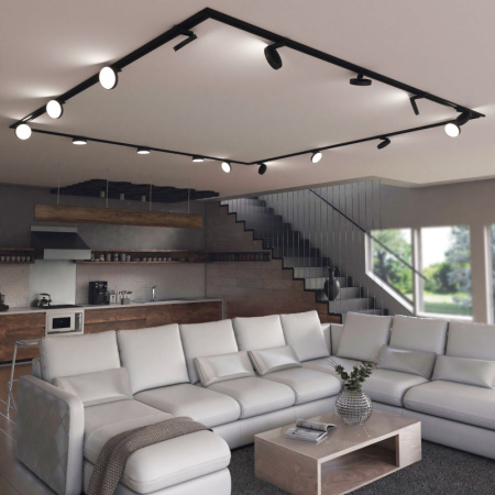 Трековые светильники — Светильник на шине Elektrostandard Pila черный 12W 4200K (85078/01) однофазный купить в 