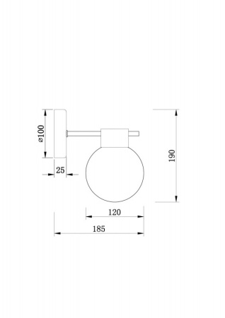 Настенные бра — Бра Freya FR5233WL-01BS купить в 