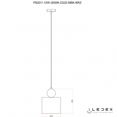 Свет для дома — Подвесной светильник iLedex PLAY P820/1-12W-3000K-D195 MATT BLACK&BRONZE купить в  Свет для дома — Подвесной светильник iLedex PLAY P820/1-12W-3000K-D195 MATT BLACK&BRONZE купить в