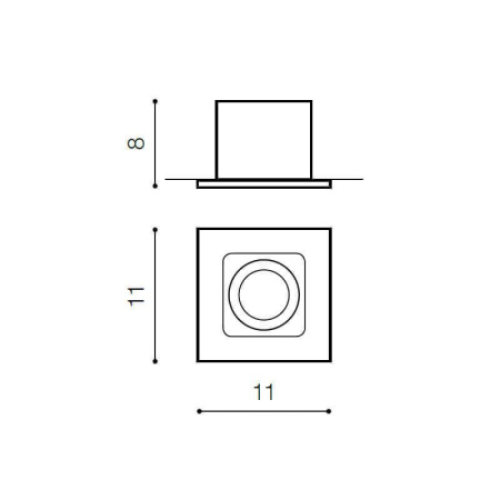 Cветильники потолочные встраиваемые — Встраиваемый светильник Azzardo Cesar AZ1152 купить в  Cветильники потолочные встраиваемые — Встраиваемый светильник Azzardo Cesar AZ1152 купить в