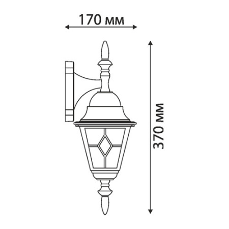 Уличные настенные светильники — Светильник настенный Elektrostandard Vega D черное золото купить в 