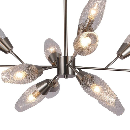 Люстры на штанге — Потолочная люстра Escada Desire 10165/12PL Nickel купить в  Люстры на штанге — Потолочная люстра Escada Desire 10165/12PL Nickel купить в