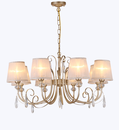 Люстры подвесные — 4879/8 жемчужное золото купить в 