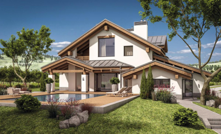 Свет для улицы — Садовый настенный светильник Kanlux PEVO EL 25 GR 36552 купить в 