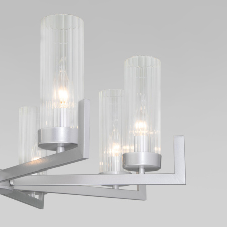 Люстры подвесные — Подвесная люстра Eurosvet 60133/8 серебро купить в 