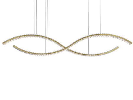 Люстры подвесные — Подвесная люстра Newport 8242/160 gold купить в 