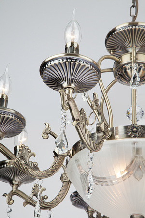 Люстры подвесные — Подвесная люстра Eurosvet 22585/8+3 античная бронза купить в 