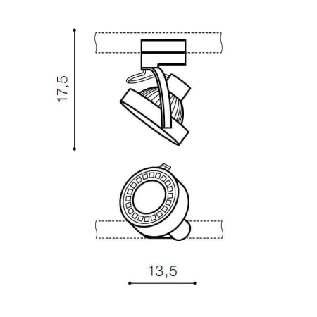 Трековые светильники — Трековый светильник Azzardo Jane track AZ2457 купить в 