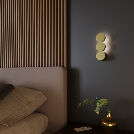 Настенные бра — Бра Elektrostandard Brioni золото (40130/LED) купить в 