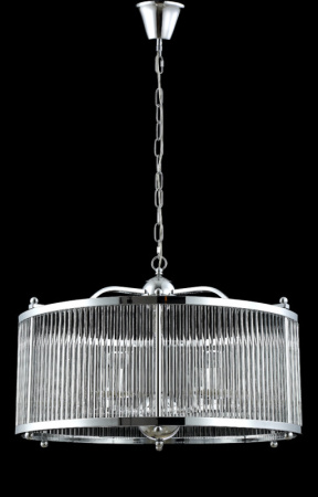 Люстры подвесные — Подвесная люстра Crystal Lux TADEO SP6 D600 CHROME/TRANSPARENTE купить в 