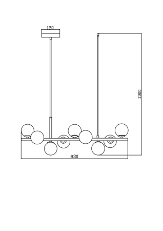 Люстры подвесные — Подвесная люстра Freya FR5164PL-09G купить в 
