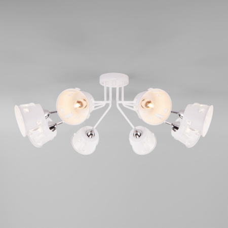 Люстры на штанге — Люстра на штанге Eurosvet 70105/8 белый купить в 