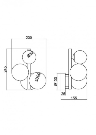 Настенные бра — Бра Maytoni MOD545WL-03CH купить в 