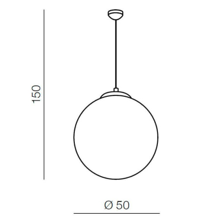 Подвесные светильники — Подвесной светильник Azzardo White ball 50 AZ1329 купить в 