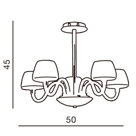 Люстры подвесные — Подвесная люстра Azzardo Gloria 5 AZ0175 купить в 