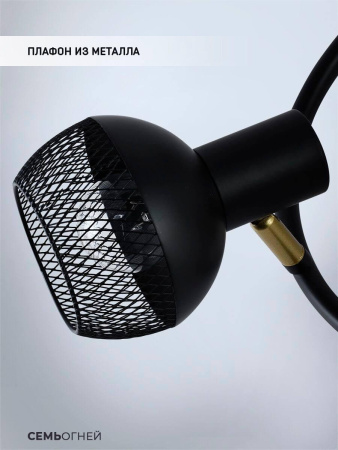 Споты — Спот Seven Fires Dzhuvela SF4706/3CA-GD-BK купить в  Споты — Спот Seven Fires Dzhuvela SF4706/3CA-GD-BK купить в