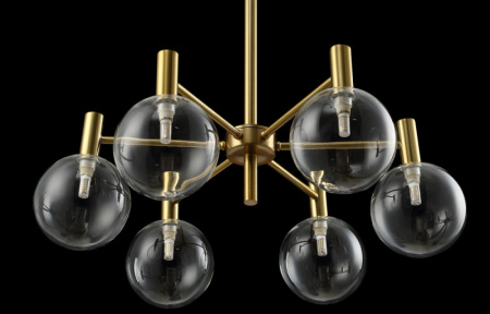 Люстры на штанге — Люстра на штанге Crystal Lux ANDRES SP6 BRONZE/TRANSPARENTE купить в 