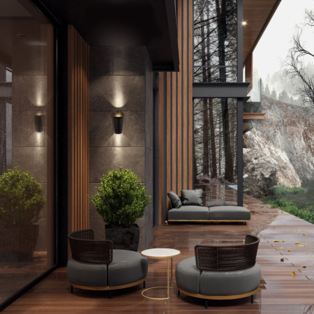 Уличные настенные светильники — Светильник настенный Elektrostandard 1539 TECHNO LED Tronc Чёрный купить в 