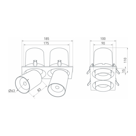 Встраиваемые точечные светильники — Встраиваемый светильник Arlight 026194 купить в 
