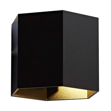 Настенные бра — Настенный светильник Zumaline Polygon wl 20070-BK купить в 
