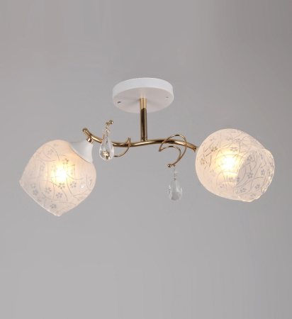 Потолочные люстры — 02651/2 белый с патиной хром купить в 