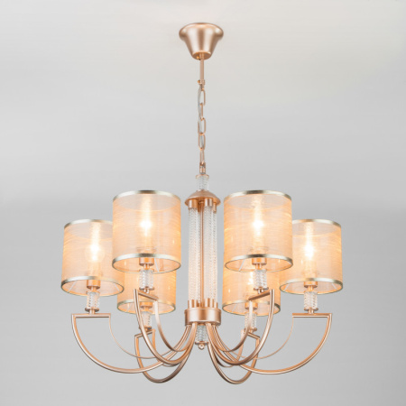 Люстры подвесные — Подвесная люстра Eurosvet 60099/6 перламутровое золото купить в 