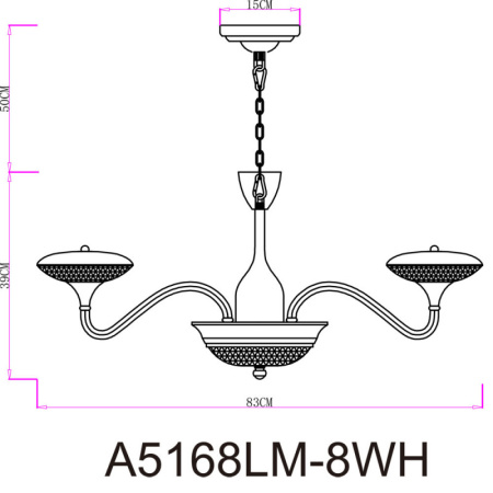 Люстры подвесные — Подвесная люстра ARTE Lamp A5168LM-8WH купить в  Люстры подвесные — Подвесная люстра ARTE Lamp A5168LM-8WH купить в