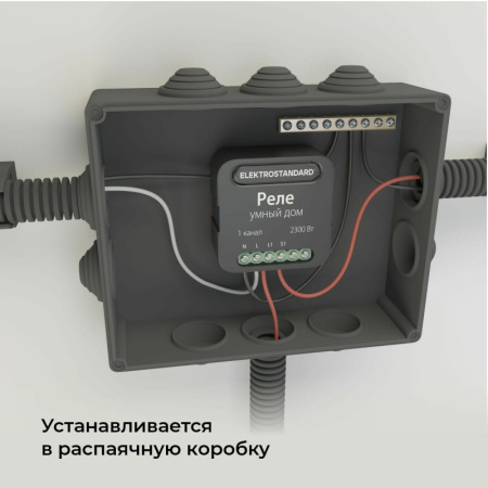 Wi-Fi реле — Wi-Fi реле Elektrostandard 76006/00 реле Умный дом черный купить в 