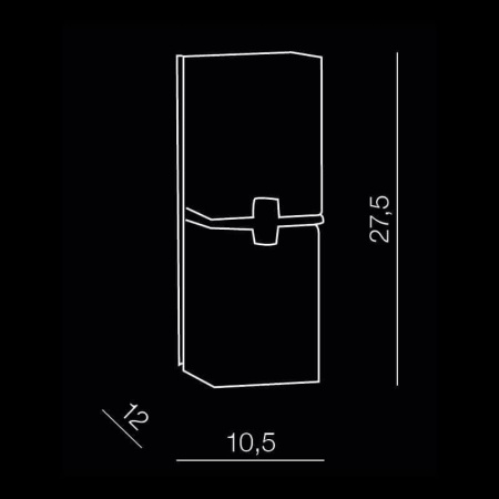 Настенные бра — Настенный светильник Azzardo Cross 2 AZ0085 купить в 