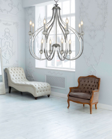 Люстры подвесные — Подвесная люстра Lumina Deco LDP 1250-12 CHR купить в 