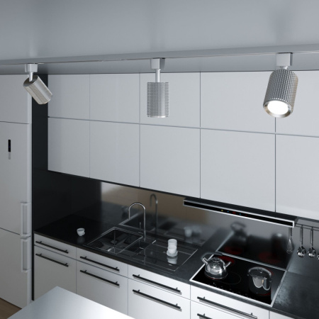 Трековые светильники — Светильник на шине Elektrostandard Spike GU10 Хром (MRL 1011) однофазный купить в 