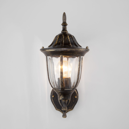 Уличные настенные светильники — Светильник настенный Elektrostandard GL 1002U черное золото купить в 