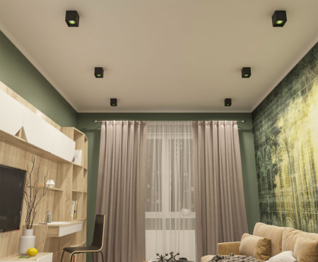 Накладные точечные светильники — Накладной светильник Denkirs DK3080-BK+GR купить в  Накладные точечные светильники — Накладной светильник Denkirs DK3080-BK+GR купить в