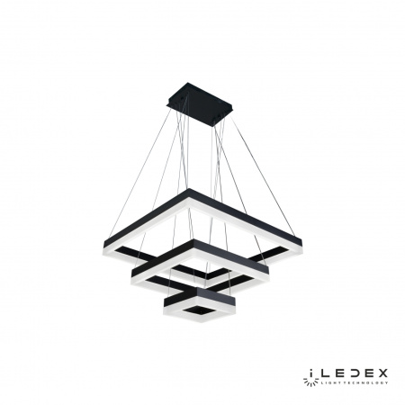 Подвесные светильники — Подвесная люстра iLedex Twins D0319-3 (200x400x600) BK купить в  Подвесные светильники — Подвесная люстра iLedex Twins D0319-3 (200x400x600) BK купить в