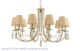 Люстры подвесные — Подвесная люстра Crystal Lux VICTORIA SP10 GOLD/AMBER купить в 