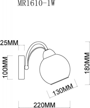 Настенные бра — Бра MyFar MR1610-1W купить в  Настенные бра — Бра MyFar MR1610-1W купить в
