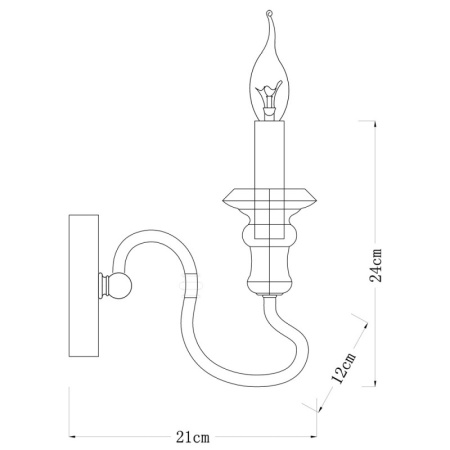 Настенные бра — Бра ARTE Lamp A1700AP-1BR купить в  Настенные бра — Бра ARTE Lamp A1700AP-1BR купить в