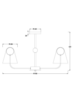 Люстры на штанге — Люстра на штанге Freya FR5382PL-05BS купить в 