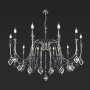 Люстры подвесные — Подвесная люстра Eurosvet 10120/12 хром/дымчатый хрусталь Strotskis Smart (10110/12) купить в  Люстры подвесные — Подвесная люстра Eurosvet 10120/12 хром/дымчатый хрусталь Strotskis Smart (10110/12) купить в
