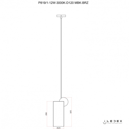 Свет для дома — Подвесной светильник iLedex PLAY P819/1-12W-3000K-D120 MATT BLACK&BRONZE купить в  Свет для дома — Подвесной светильник iLedex PLAY P819/1-12W-3000K-D120 MATT BLACK&BRONZE купить в