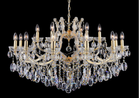 Люстры подвесные — Подвесная люстра Crystal Lux HOLLYWOOD SP12+6 GOLD купить в 