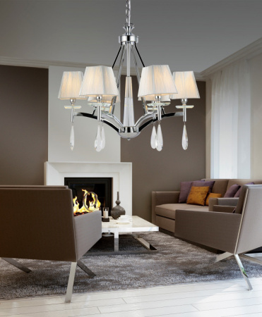 Люстры подвесные — Подвесная люстра Lumina Deco LDP 1240-6 CHR купить в 