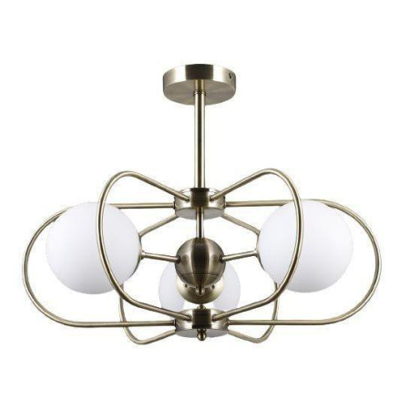 Люстры на штанге — Потолочная люстра Elvan LU-39814/3-E27-BrWh купить в 