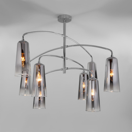 Люстры на штанге — Люстра на штанге Eurosvet 70137/8 хром купить в 