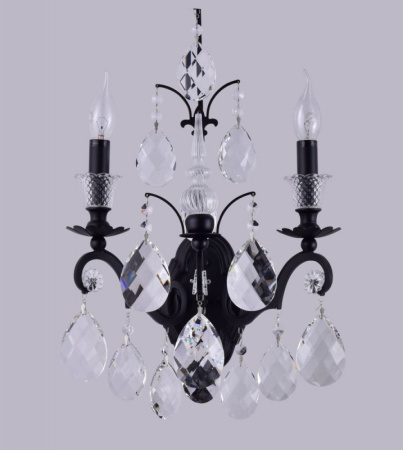Настенные бра — Бра Crystal Lux MAGNIFICO AP2 BLACK/TRANSPARENT купить в 