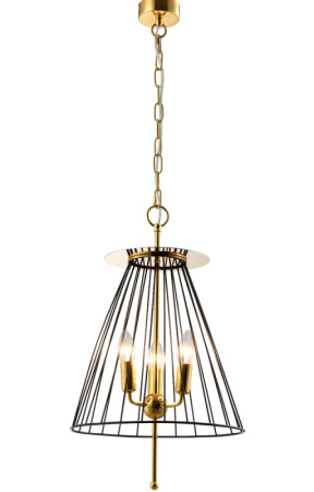 Подвесные светильники — Подвесной светильник Crystal Lux MODESTO SP3 BLACK/GOLD купить в 