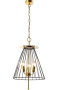 Подвесные светильники — Подвесной светильник Crystal Lux MODESTO SP3 BLACK/GOLD купить в 