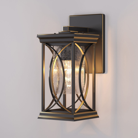 Уличные настенные светильники — Светильник настенный Elektrostandard Spica D черное золото (GL 1026D) купить в 