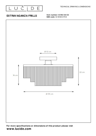 Накладные светильники — Накладной светильник LUCIDE 03142/35/02 купить в 